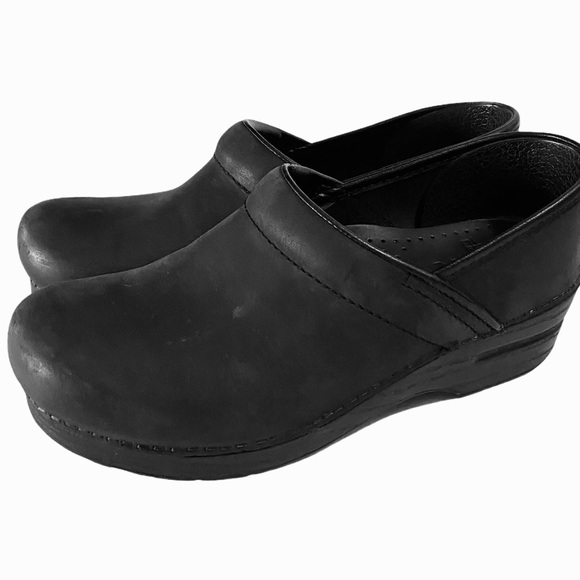 Dansko Clogs Oiled Leather Sz 39 Narrow - Picture 4 of 14